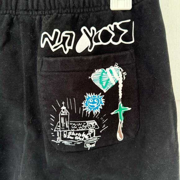 Saint JHN Not a Cult Black Sweatpants size Small - Picture 7 of 8